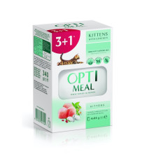 Optimeal Kitten з куркою для кошенят 85г набір (3+1) 340 г