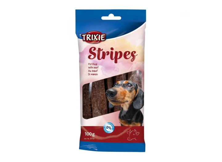 Лакомство для собак Trixie Stripes Light, с говядиной, 100 г (3172)