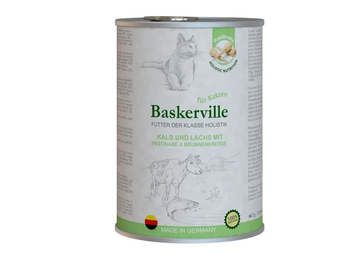 Baskerville Holistic Kalb und Lachs для кошек телятина и лосось 400 г