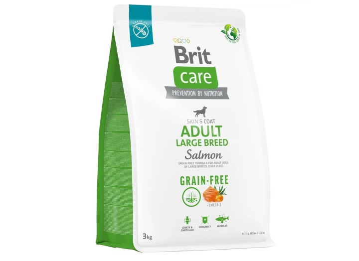 Brit Care Dog GF Adult Large Breed Salmon для собак крупных пород с лососем 3 кг