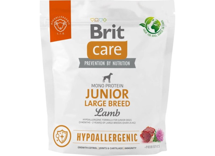 Brit Care Hypoallergenic Junior Large Lamb гіпоалергенний для цуценят з ягням 1 кг