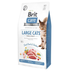 Brit Care GF Large Cats Power Vitality для кошек с уткой 7 кг