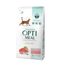 Optimeal Sterilised Beef Sorghum для стерилизованных кошек с говядиной 1.5 кг