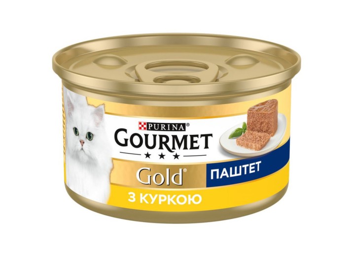 Gourmet Gold для кішок паштет з куркою 24x85 г