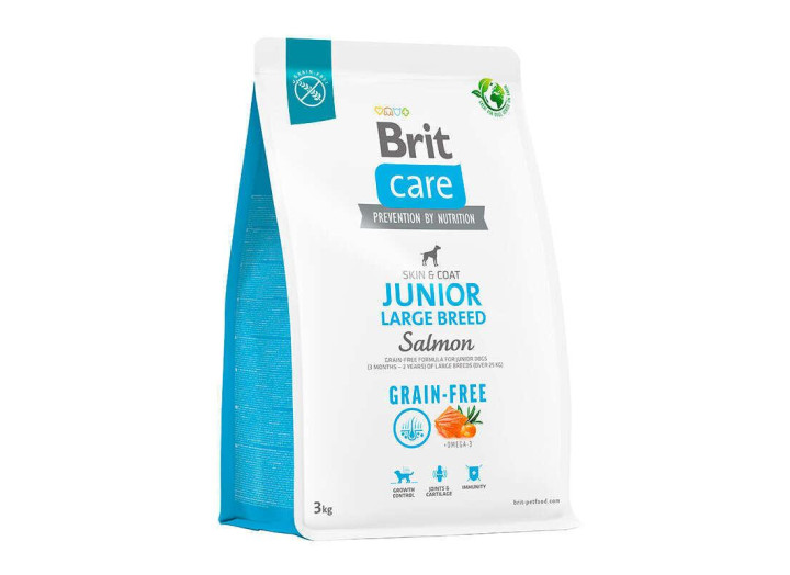 Brit Care GF Junior Large Breed Salmon та Potato для цуценят з лососем 12 кг