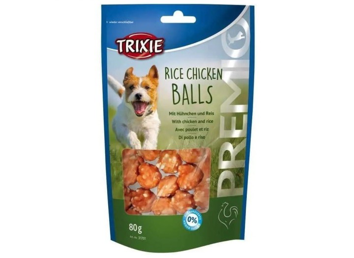 Ласощі для собак Trixie Premio Rice Chicken Balls, з рисом та куркою 80 г (31701)