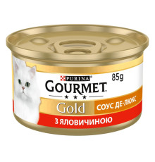 Gourmet Gold Кусочки для кошек с говядиной в соусе 24x85 г