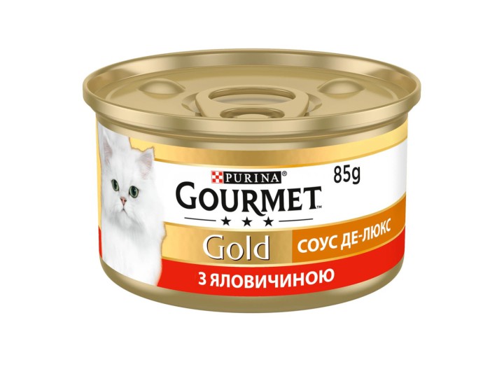 Gourmet Gold Кусочки для кошек с говядиной в соусе 24x85 г