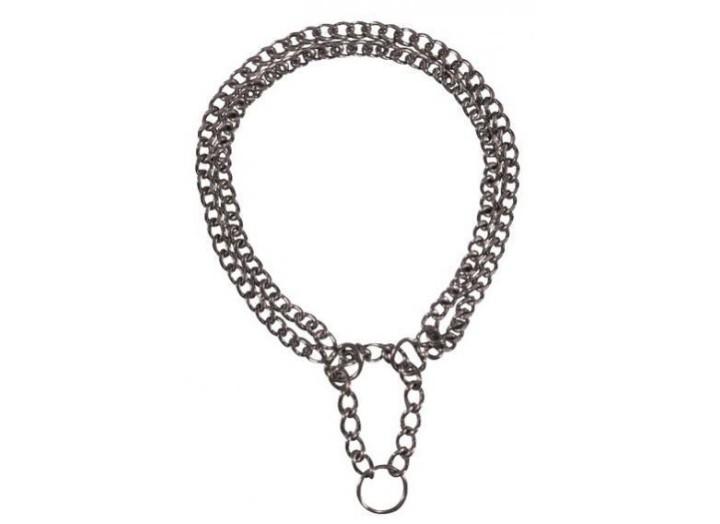 Ошейник Trixie Semi-Choke Chain для собак двухрядный хромированный, 45 см (2243) Ошейник Trixie Semi-Choke Chain для собак двухрядный хромированный, 45 см (2243)