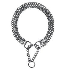 Ошейник Trixie Semi-Choke Chain для собак трехрядный хромированный, 50 см (2266) фото