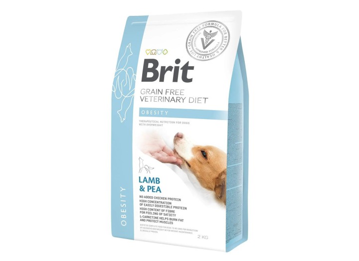 Brit VD Obesity Dog для собак з ягням та горохом 2 кг