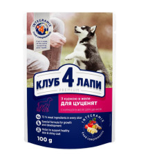 Клуб 4 Лапы Premium Puppies Chicken с курицей в желе для щенков 24х100 г