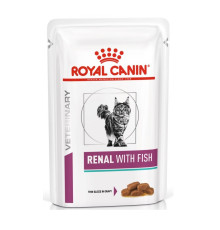 Royal Canin Renal Feline Fish Pouches для кошек с рыбой 12х85 г