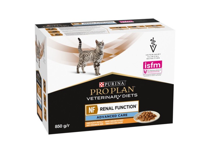 Purina Veterinary Diets NF Renal Function Feline в соусі з куркою для кішок 10х80 г