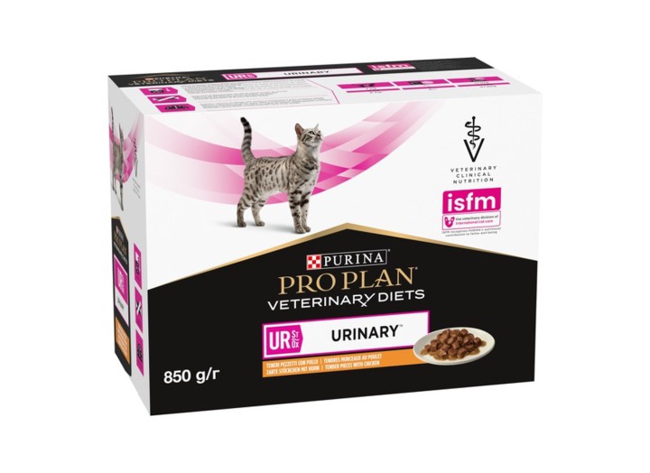 Purina Veterinary Diets UR Urinary Feline для кішок з куркою 10х80 г