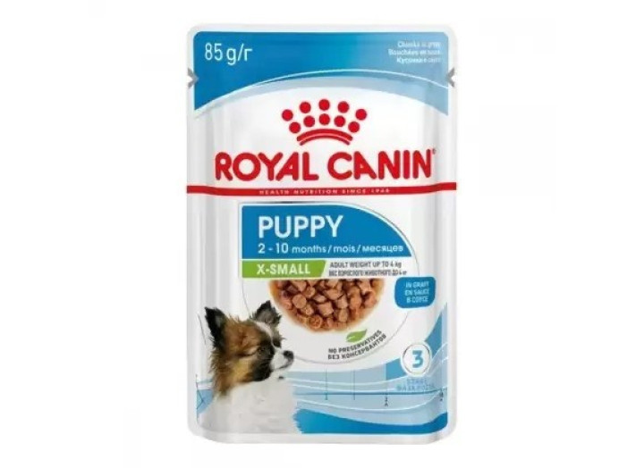 Royal Canin Xsmall Puppy для цуценят у соусі 12х85 г