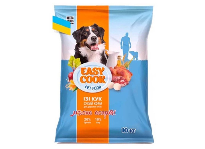 Nutra 5 stars Easy Cook DOG для собак м'ясне асорті 10 кг