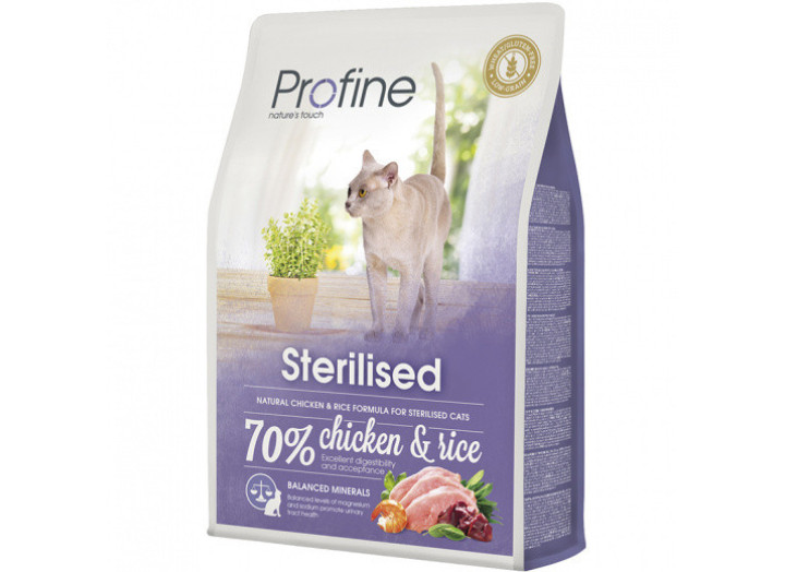 Profine Cat Sterilised для стерилізованих кішок з куркою та рисом 2 кг