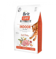 Brit Care Cat GF Indoor Anti-Stress для кошек живущих в помещении с курицей 2 кг