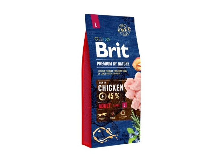 Brit Premium Large L для собак крупных пород с курицей 8 кг