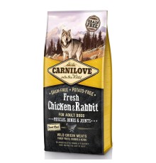 Carnilove Fresh Chicken & Rabbit for Adult для собак всех пород, с курицей и кроликом 12 кг