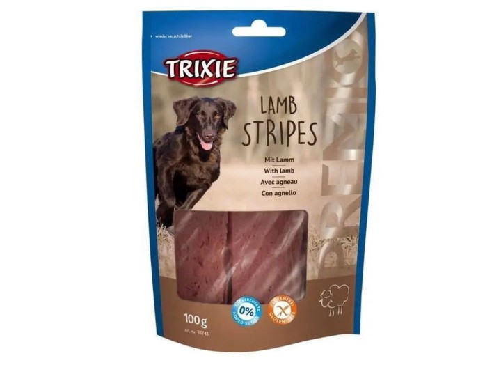 Лакомство для собак Trixie Premio Lamb Stripes, с ягненком, 100 г (31741)