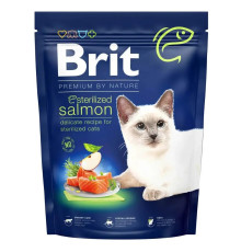 Brit Premium Sterilised Salmon для стерилізованих кішок із лососем 1.5 кг