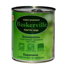 Вологий корм Baskerville баранина для собак з картоплею та гарбузом 800 г фото