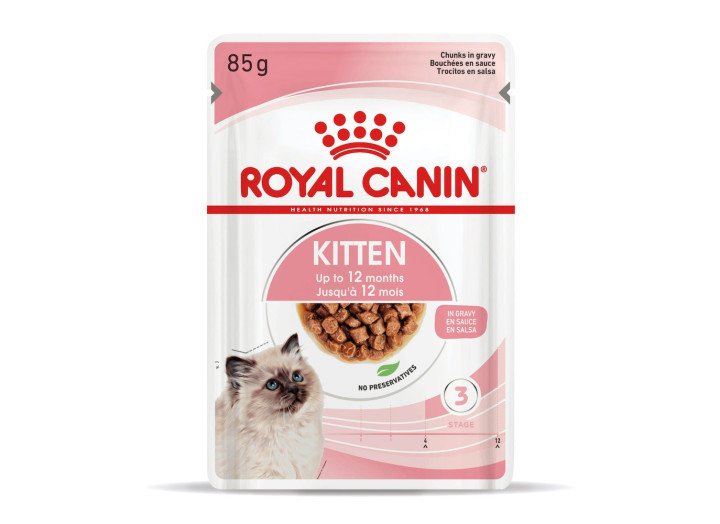 Royal Canin Kitten Instinctive Gravy для котят в соусе 12х85 г