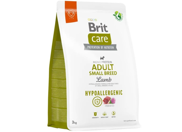 Brit Care Dog Hypoallergenic Small для собак гипоаллергенный с ягненком 3 кг