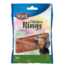 Лакомство для собак Trixie Chicken Rings, с курицей, 100 г (31665)