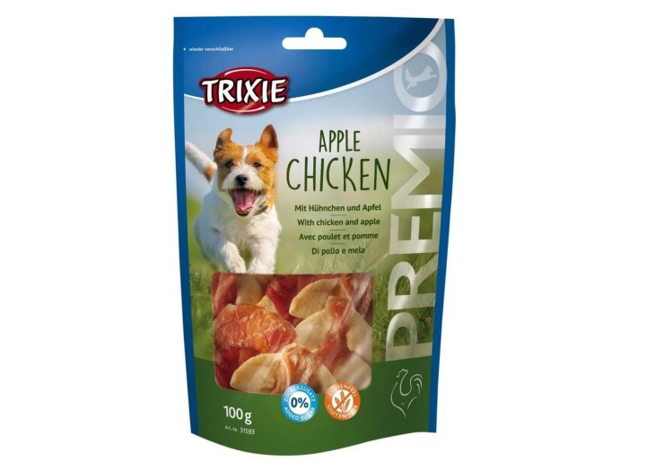 Лакомство для собак Trixie Premio Apple Chicken, с курицей и яблоком, 100 г (31593)