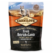 Carnilove Small Breed Ostrich Lamb для собак з м'ясом страуса та ягням 1.5 кг