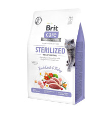 Brit Care GF Sterilised Weight Control для стерилізованих кішок з качкою 2 кг