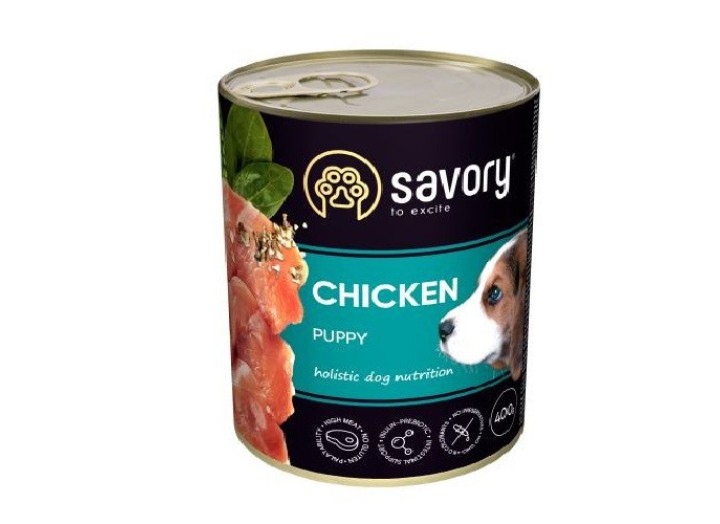 Savory Dog All breeds Puppy Chicken для щенків з курицею 400 г