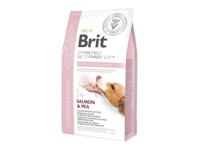 Brit VD Hypoallergenic Dog для собак з лососем 2 кг