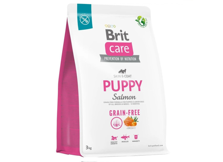 Brit Care Grain-free Puppy Salmon для цуценят з лососем 3 кг