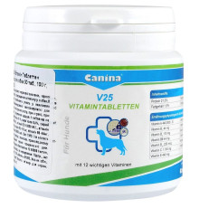 Поливитаминный комплекс Canina V25 Vitamintabletten для собак, 30 таблеток