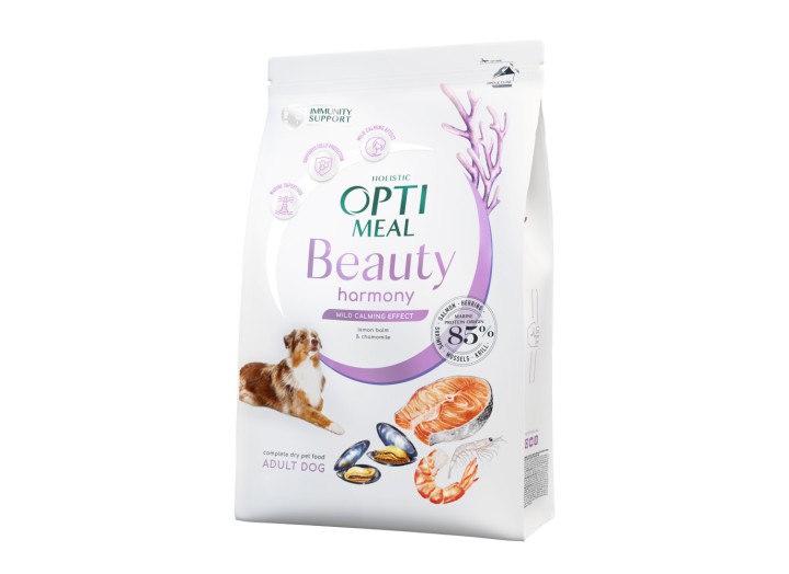 Optimeal Dog Beauty Harmony для собак заспокійливий ефект із морепродуктів 4 кг