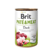 Влажный корм Brit Pate Meat Dog для собак паштет с уткой 400 г