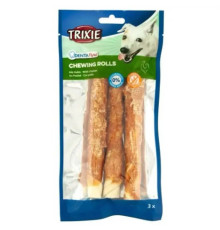 Лакомство для собак Trixie DENTAfun Палочка для чистки зубов, курица, 28 см, 3 шт., 250 г (31326)
