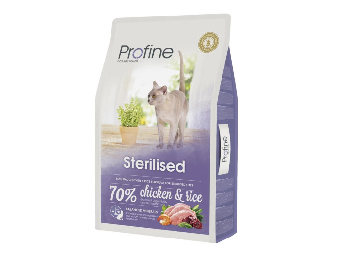 Profine Cat Sterilised для стерилізованих кішок з куркою та рисом 2 кг