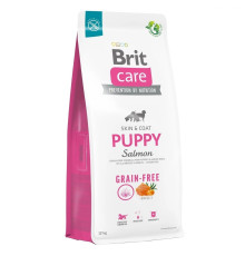 Brit Care Dog GF Puppy для щенков с лососем 12 кг