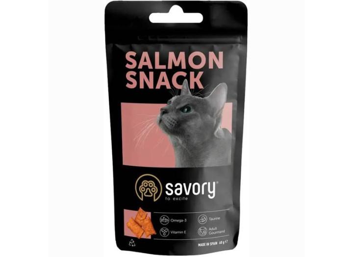 Лакомство для котов Savory Snack Salmon с лососем, 60 г (31454) Лакомство для котов Savory Snack Salmon с лососем, 60 г (31454)