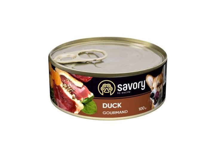 Savory Dog Gourmand Duck для собак с уткой 100 г