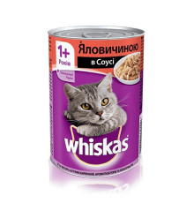 Whiskas шматочки яловичини у соусі 400 г