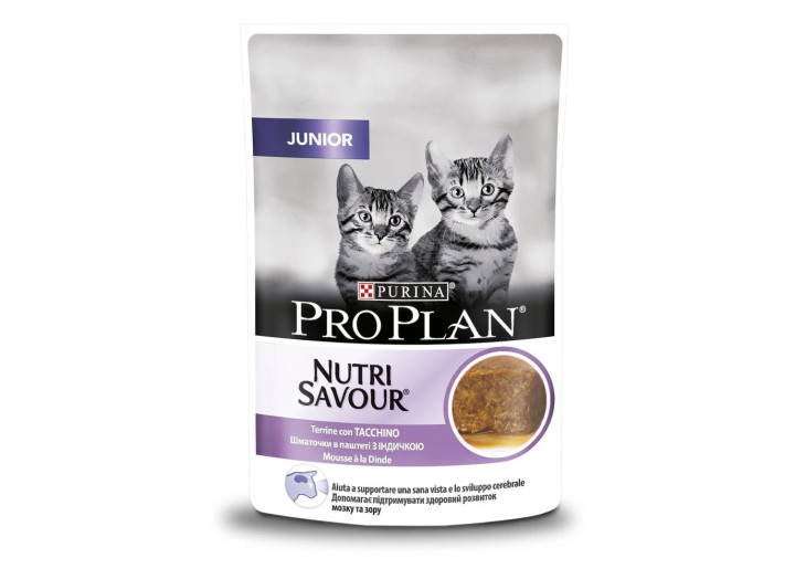 Purina Pro Plan Junior Nutrisavour паштет з індичкою для кошенят 85 г