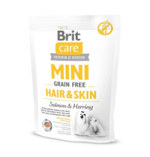 Brit Care Mini GF Hair & Skin для собак з лососем та оселедцем 400 г фото