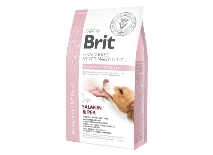 Brit VD Hypoallergenic Dog для собак с лососем 2 кг