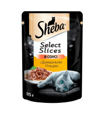 Sheba Slices для кішок з домашнім птахом у соусі 12*85 г